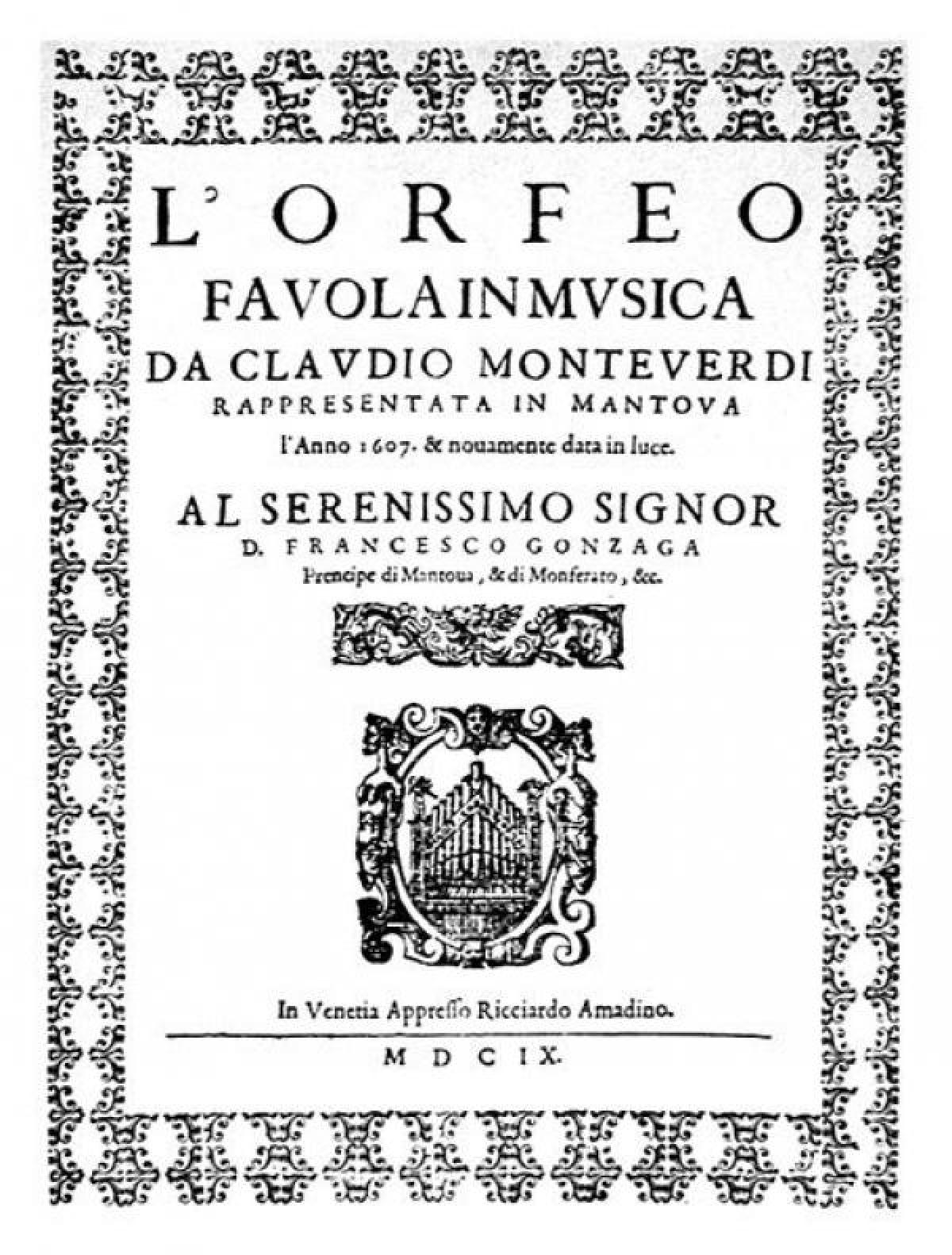 L’Orfeo di Monteverdi